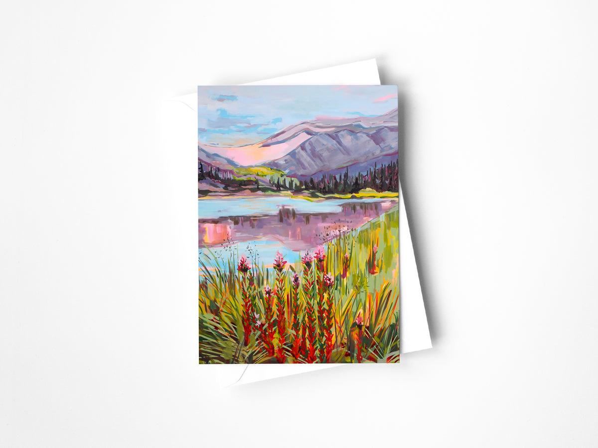 Rocky Mountain Reflections Greeting Card