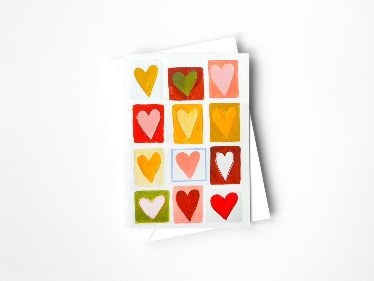Stack of Hearts Greeting Card