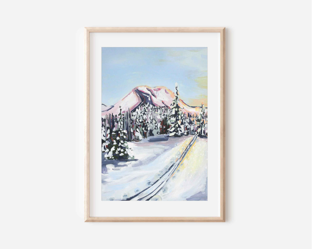 Summit Ski Tour Art Print