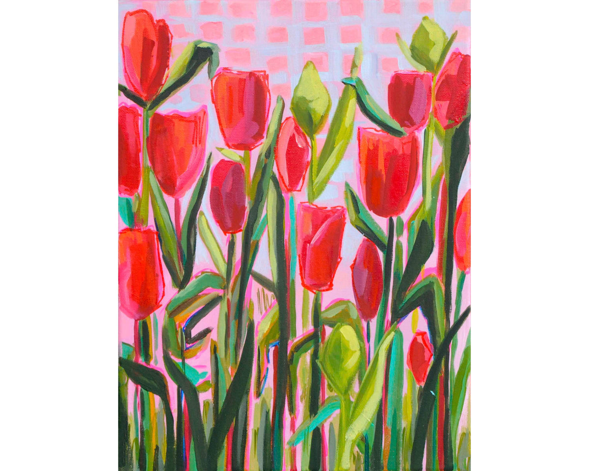 Tulips 12" x 16" Original Painting