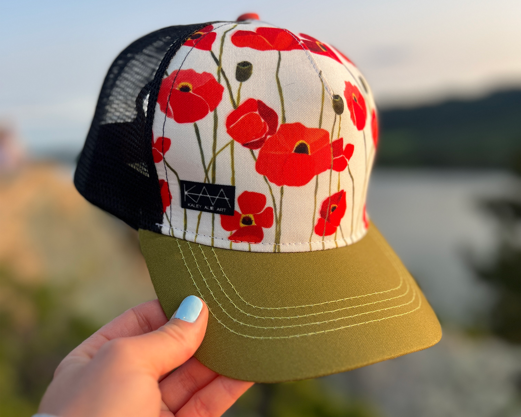 Dancing Poppies Trucker Hat