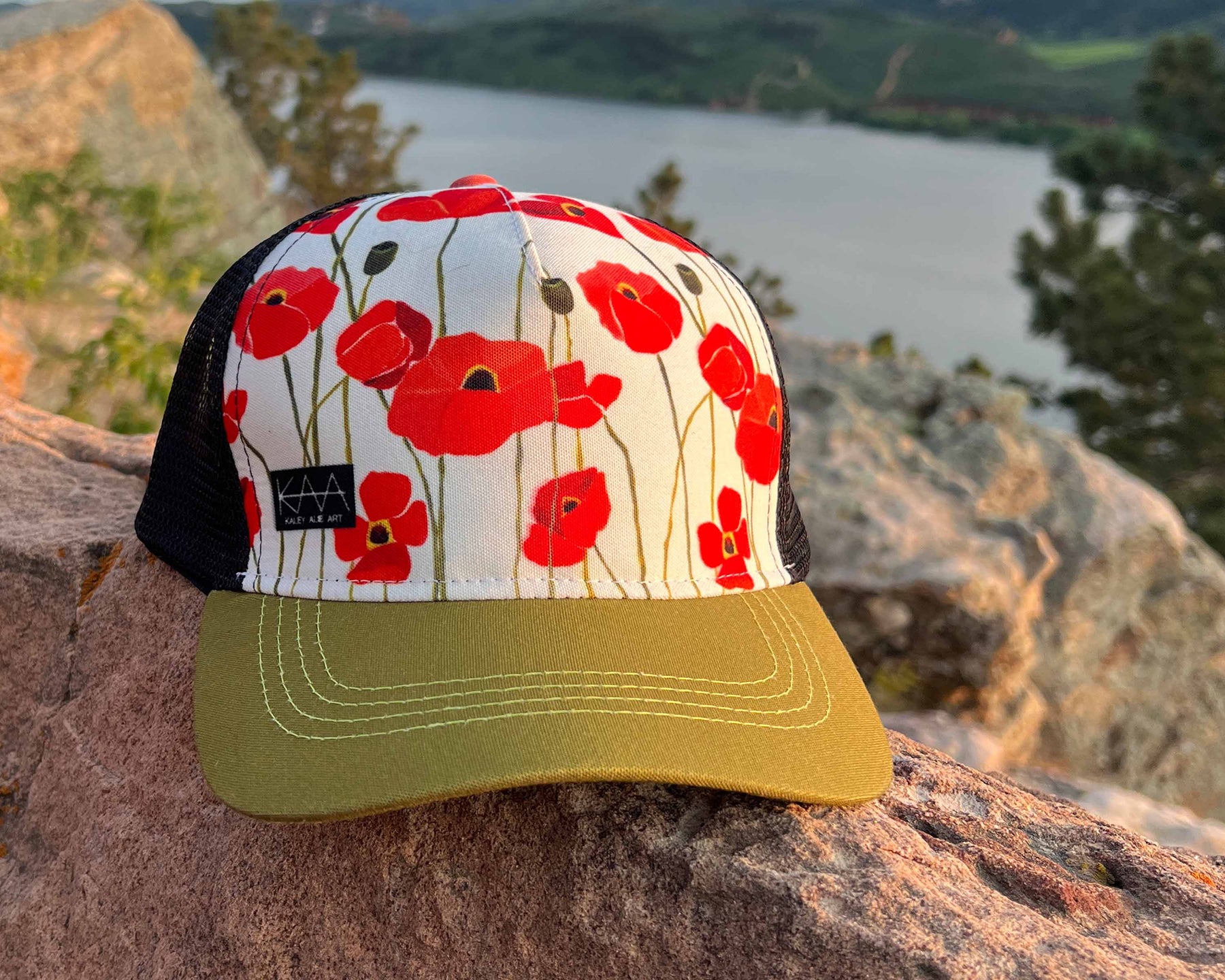 Dancing Poppies Trucker Hat