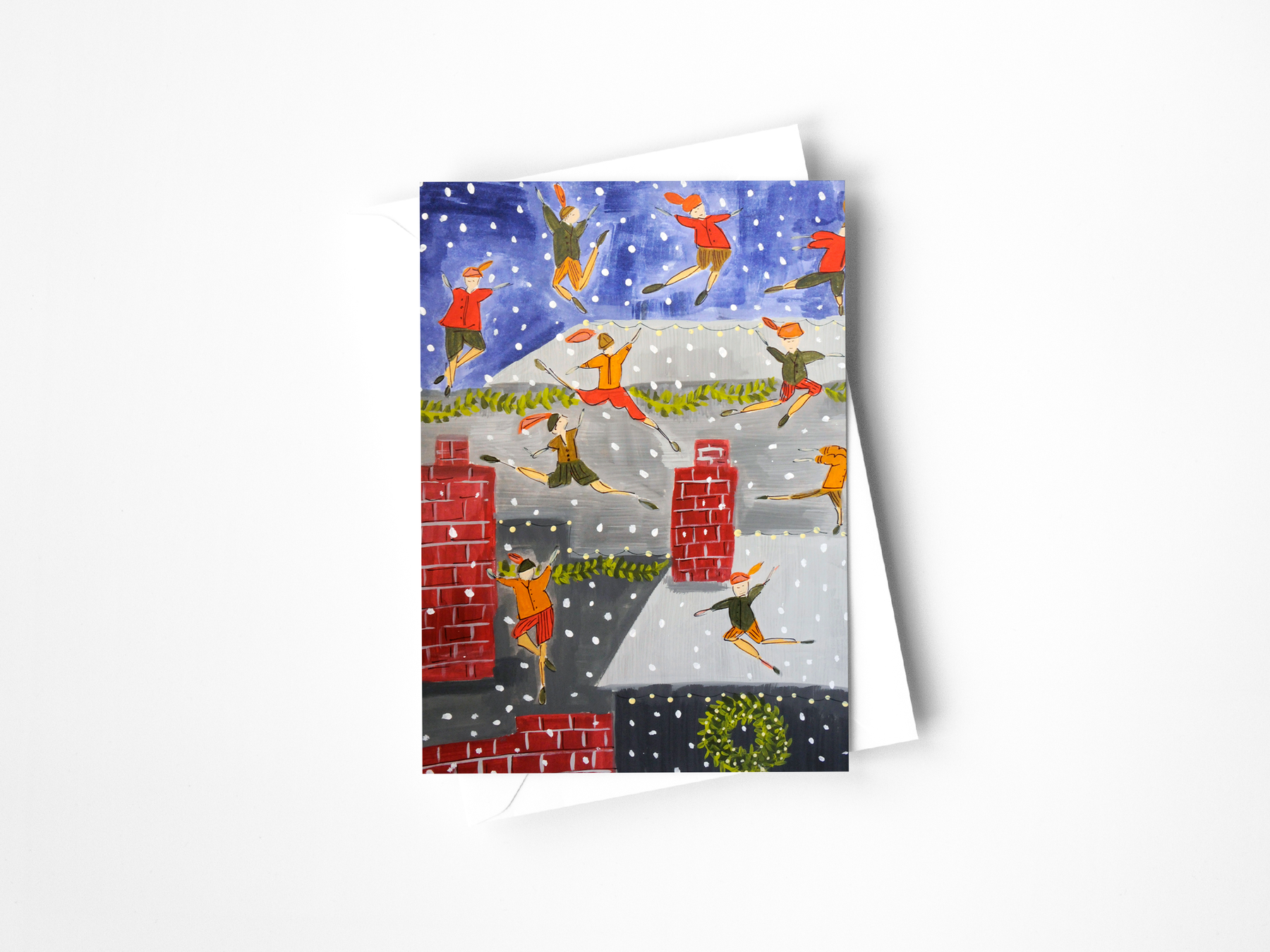 10 Lords Leaping Greeting Card