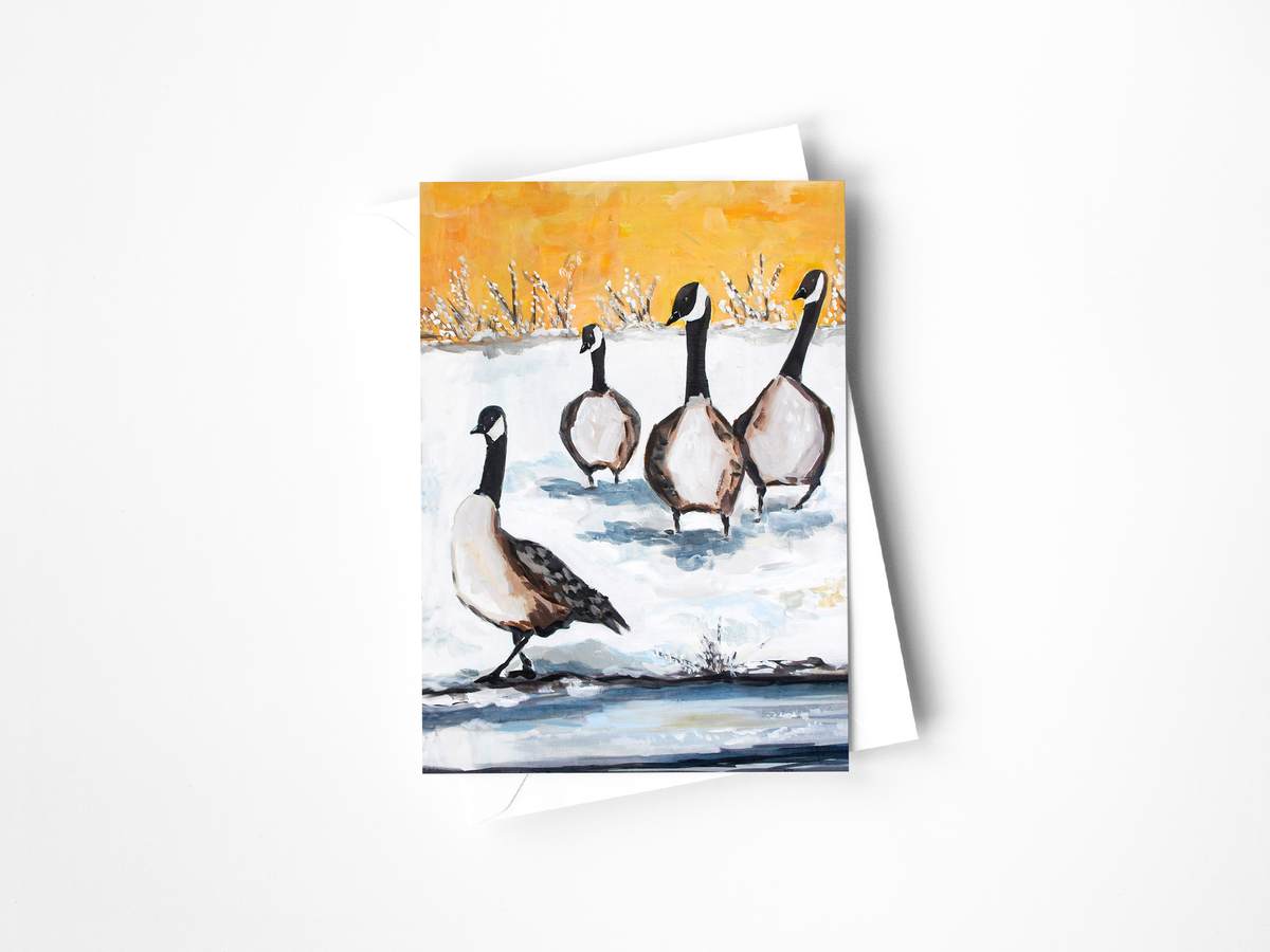 Canada Geese Greeting Card