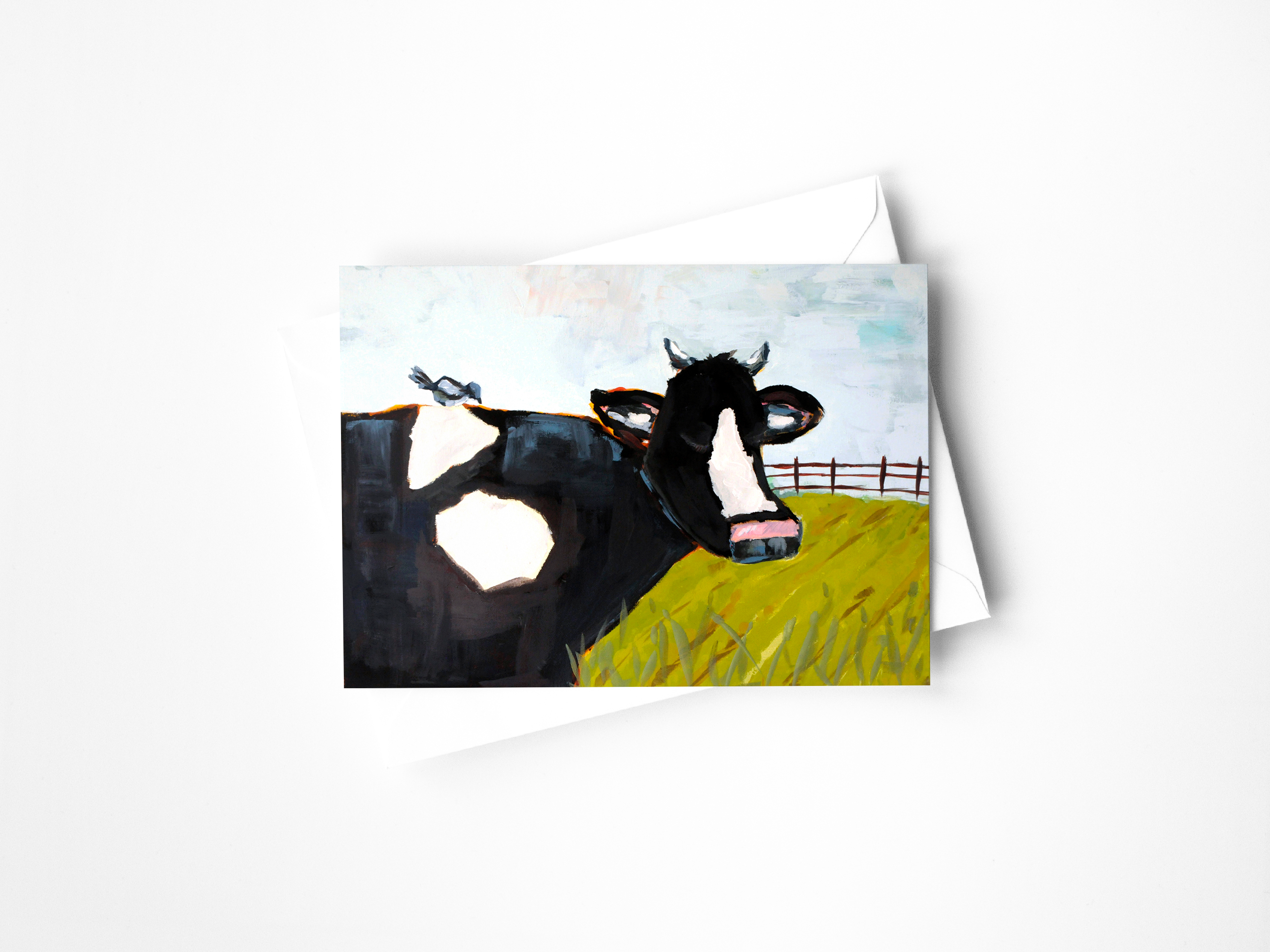 Cow Greeting Card
