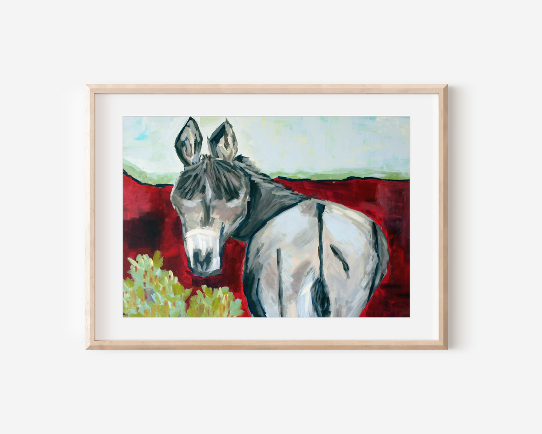 Donkey Art Print