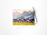 Elk Herd Greeting Card