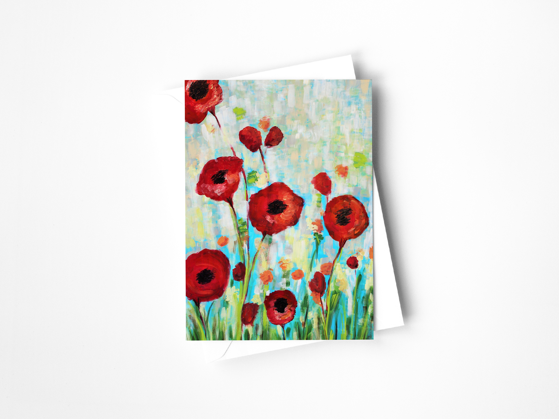 Field of Poppies Greeting Card