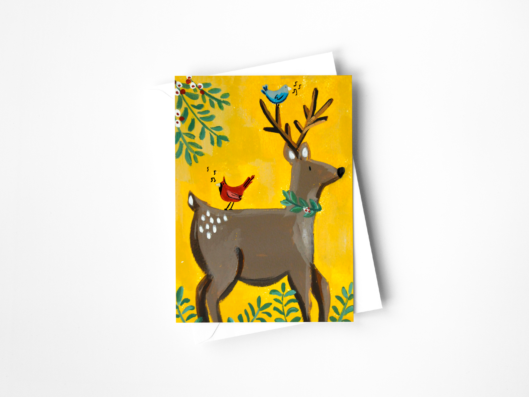 Forest Friends Reindeer Greeting Card