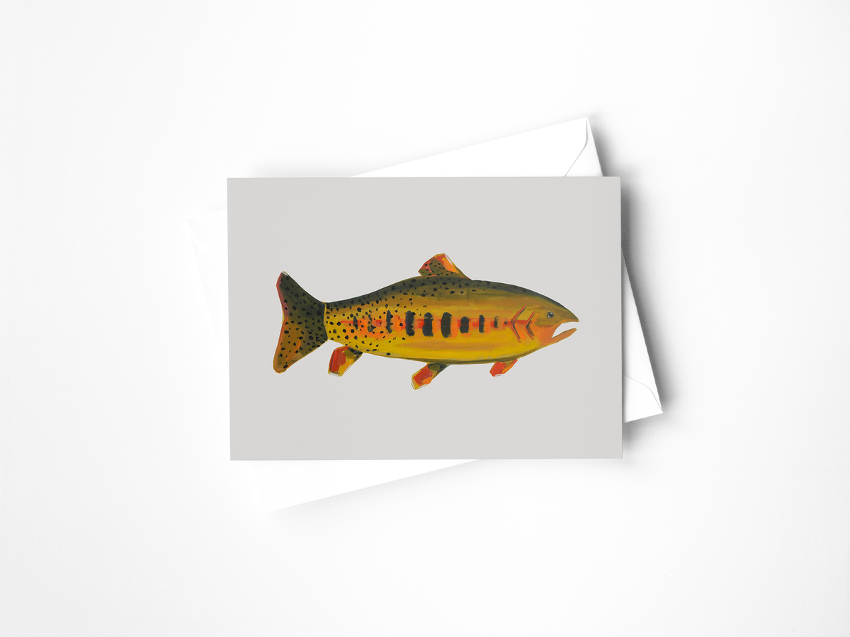 Golden Trout Greeting Card