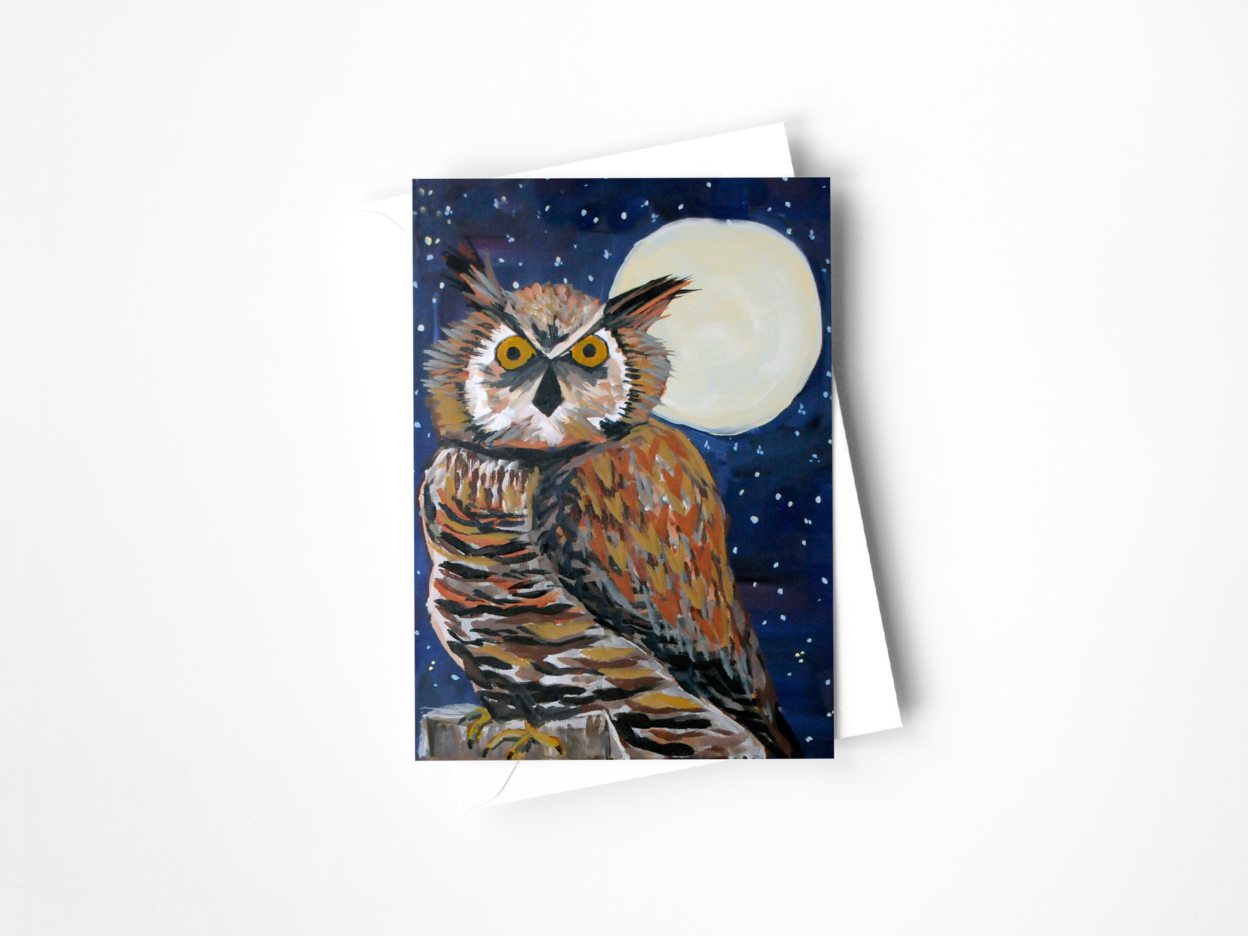 Great Horned Owl Greeting Card