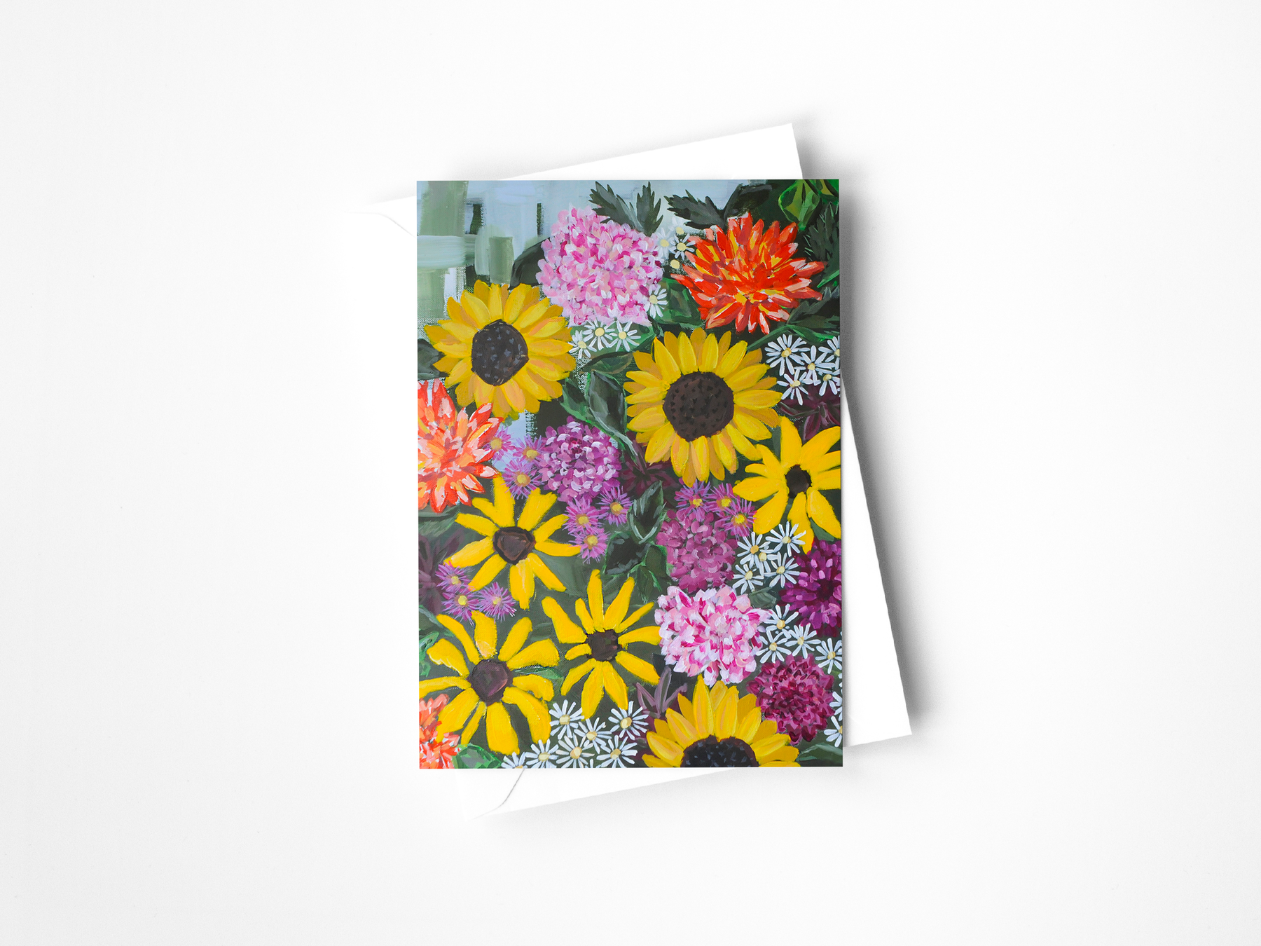 Late Summer Floral Greeting Card