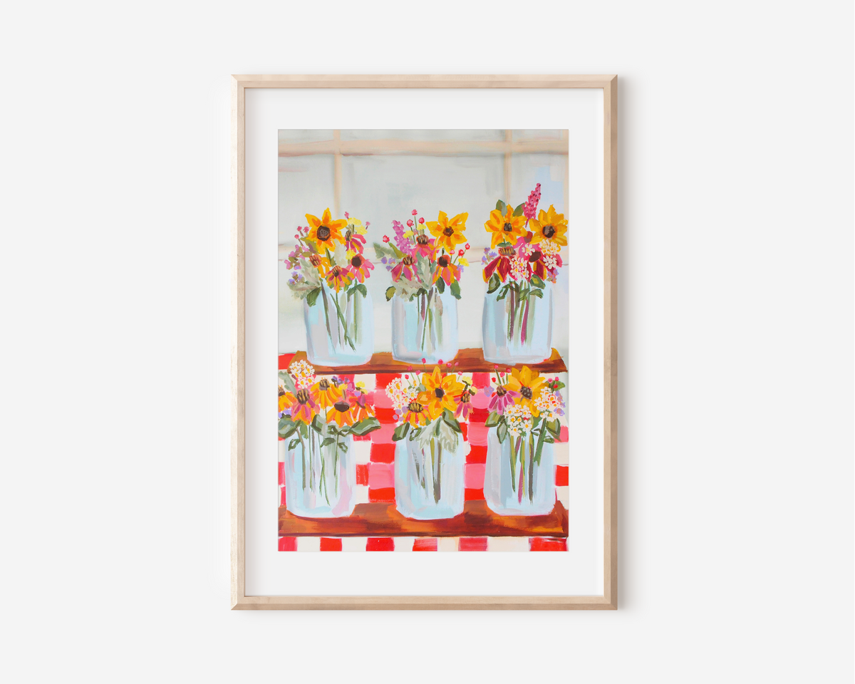 Little Flower Shop Art Print