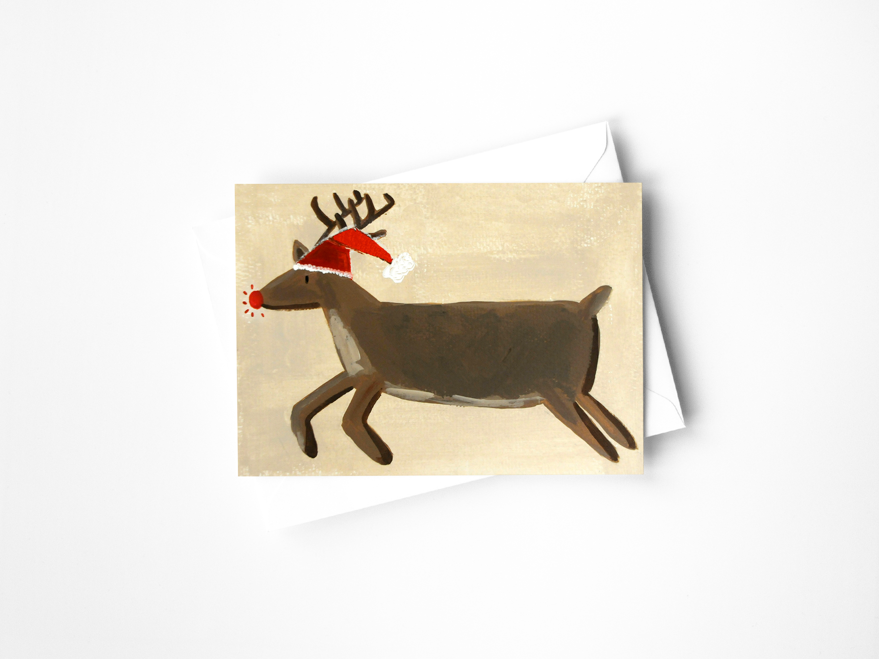 Rudolph Reindeer Greeting Card