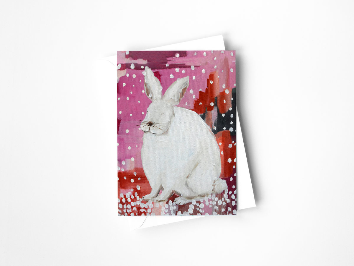 Valentine Rabbit Greeting Card